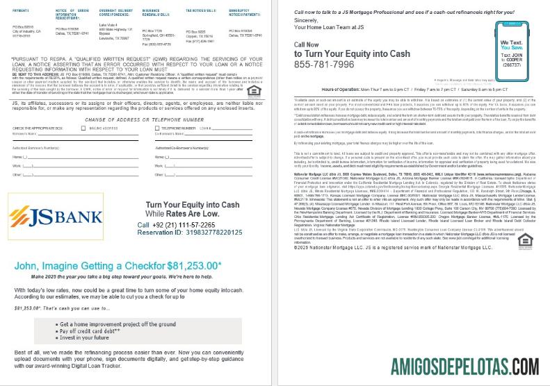 Declaração de empréstimo hipotecário JS do Paquistão em formatos Word e PDF, 4 3 4 baixar para verificação